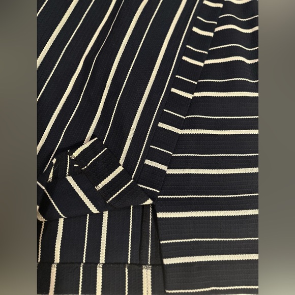 LOFT Striped Faux Wrap Pencil Skirt - Picture 5 of 11